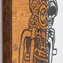 Wallity Sundown Escultura de Pared en Negro y Nogal